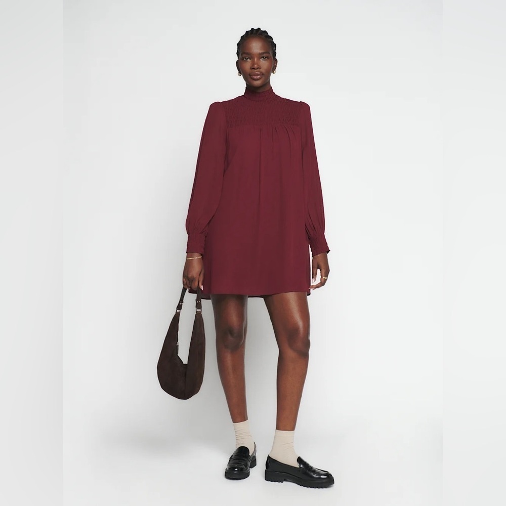 Reformation Brandi dress medium in plum